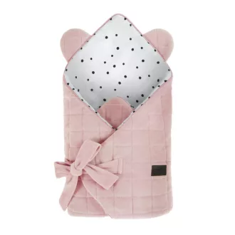 Sleepee Royal Baby újszülött pamut pólya, bársonyos anyagú, rózsaszín (Pink) színben