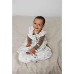 Sleepee Grow Up állítható baba hálózsák 0-24 hó, bélelt pamut, virágos Bloom minta (2.5 TOG)