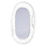 Lepedő szett mózeskosárhoz / bölcsőhöz (2 db-os) / Light grey-pink