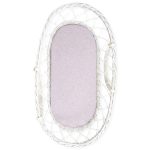 Lepedő szett mózeskosárhoz / bölcsőhöz (2 db-os) / Light grey-pink