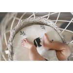 Lepedő szett mózeskosárhoz / bölcsőhöz (2 db-os) / Light grey-mint