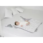 Sleepee Royal Baby újszülött pamut pólya, bársonyos anyagú, bézs (Sand) színben