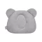Sleepee Royal Baby ergonomikus babapárna laposfejűség ellen szürke (grey) színben, maci formájú velúr fejpárna babáknak