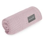Ultra Soft Bamboo Vékony Kötött Takaró / Baby Pink