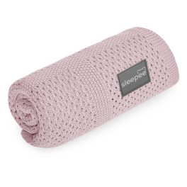 Ultra Soft Bamboo Vékony Kötött Takaró / Baby Pink