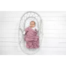 Sleepee ultra soft bamboo vékony kötött bambusz babatakaró baby pink színben, puha és légáteresztő takaró újszülötteknek