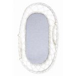 Lepedő szett mózeskosárhoz / bölcsőhöz (2 db-os) / Grey dots-light grey