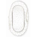 Lepedő szett mózeskosárhoz / bölcsőhöz (2 db-os) / Grey dots-light grey