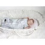 Sleepee NewBorn újszülött hálózsák 0-4 hó, bélelt pamut, fekete pöttyös (Black Dots) minta (2.5 TOG)