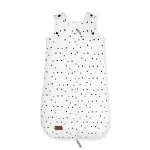 Sleepee Grow Up állítható baba hálózsák 0-24 hó, bélelt pamut, fekete pöttyös (Black Dots) minta (2.5 TOG)