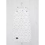 Sleepee Grow Up állítható baba hálózsák 0-24 hó, bélelt pamut, fekete pöttyös (Black Dots) minta (2.5 TOG)