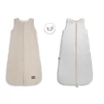 Sleepee kifordítható muszlin baba hálózsák 4-24 hó (M méret), beige homok szín (1.0 TOG)