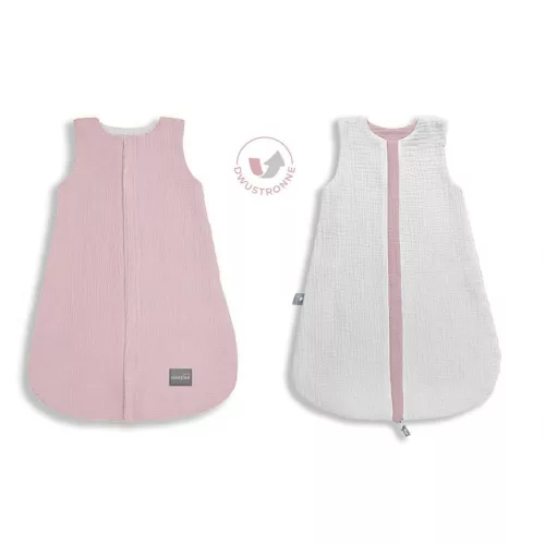 Sleepee újszülött kifordítható muszlin baba hálózsák 0-4 hó (S méret), Rose (1.0 TOG)