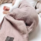 Sleepee újszülött muszlin baba hálózsák 0-4 hó (S méret), Rose (1.0 TOG)