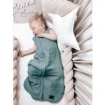 Sleepee kifordítható muszlin babahálózsák 2.5 TOG S méret - Ocean Green