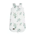 Sleepee Grow Up állítható baba hálózsák 0-24 hó, bélelt pamut, zöld eukaliptusz (Eucalyptus) minta (2.5 TOG)