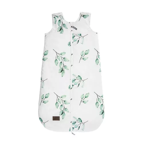 Sleepee Grow Up állítható baba hálózsák 0-24 hó, bélelt pamut, zöld eukaliptusz (Eucalyptus) minta (2.5 TOG)