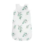 Sleepee Grow Up állítható baba hálózsák 0-24 hó, bélelt pamut, zöld eukaliptusz (Eucalyptus) minta (2.5 TOG)