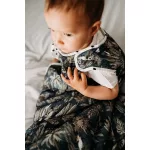 Sleepee Grow Up állítható baba hálózsák 0-24 hó, bélelt pamut, zöld eukaliptusz (Eucalyptus) minta (2.5 TOG)