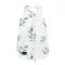 Sleepee NewBorn újszülött hálózsák 0-4 hó, bélelt pamut, zöld eukaliptusz (Eucalyptus) minta (2.5 TOG)