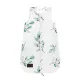 Sleepee NewBorn újszülött hálózsák 0-4 hó, bélelt pamut, zöld eukaliptusz (Eucalyptus) minta (2.5 TOG)