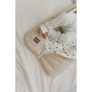 Sleepee NewBorn újszülött hálózsák 0-4 hó, bélelt pamut, zöld eukaliptusz (Eucalyptus) minta (2.5 TOG)