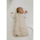 Sleepee NewBorn újszülött hálózsák 0-4 hó, bélelt pamut, zöld eukaliptusz (Eucalyptus) minta (2.5 TOG)