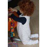 Kifordítható tipegő baba hálózsák 2.5 TOG S méret / Grey dots-black dots