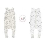 Kifordítható Tipegő Hálózsák (M) 2.5 TOG / Black dots-bloom