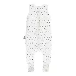 Sleepee kifordítható téli tipegő baba hálózsák 1-2 év (S), pamut borítás, virágos Bloom és pöttyös minta (2.5 TOG)