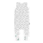 Kifordítható tipegő baba hálózsák 2.5 TOG S méret / Eukalyptus-Black Dots