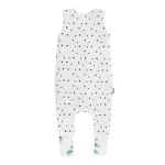 Sleepee kifordítható téli tipegő baba hálózsák 1-2 év (S), pamut borítás, zöld eukaliptusz és pöttyös minta (2.5 TOG)