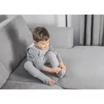 Sleepee kifordítható téli tipegő baba hálózsák 1-2 év (S), pamut borítás, zöld eukaliptusz és pöttyös minta (2.5 TOG)