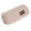 Sleepee ultra soft bamboo vékony kötött bambusz babatakaró beige (bézs) színben, légáteresztő és antiallergén takaró újszülötteknek