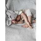 Sleepee Bamboo Touch vastag kötött bambusz babatakaró beige (bézs) színben, extra puha és meleg hőszabályozó takaró újszülötteknek