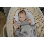 Sleepee Bamboo Touch vastag kötött bambusz babatakaró beige (bézs) színben, extra puha és meleg hőszabályozó takaró újszülötteknek