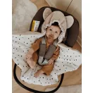 Sleepee Royal Baby plüss babatakaró-pólya autósülésbe sand (bézs) színben, meleg és puha hordozóba illeszthető kivitel biztonsági öv nyílásokkal