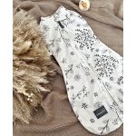 Sleepee First Step újszülött baba pólya, puha pamut anyagból, Bloom virágmintával (0.5 TOG)