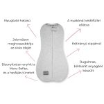 Sleepee First Step újszülött baba pólya, puha pamut anyagból, Bloom virágmintával (0.5 TOG)