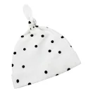 Sleepee First Step újszülött baba pólya, puha pamut anyagból, Black Dots fekete pöttyös mintával (0.5 TOG)