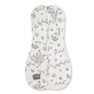 Sleepee Second Step baba pólya, puha pamut anyagból, Bloom virágmintával (0.5 TOG)