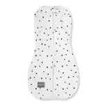 Sleepee Second Step baba pólya, puha pamut anyagból, fekete pöttyös (Black Dots) mintával (0.5 TOG)