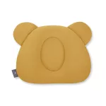 Sleepee muszlin ergonomikus babapárna laposfejűség ellen sunflower (sárga) színben, maci formájú légáteresztő fejpárna babáknak