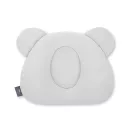 Sleepee muszlin ergonomikus babapárna laposfejűség ellen grey (szürke) színben, maci formájú légáteresztő fejpárna babáknak