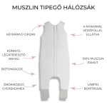 Muszlin Tipegő Hálózsák (M) / Ocean Green