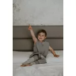 Sleepee muszlin tipegő hálózsák lábbal 1-2 év (S méret), Ocean Green zöld (1.0 TOG)