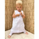 Sleepee pamut tipegő hálózsák lábbal 1-2 év (S méret), beige homok (1.5 TOG)