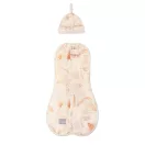 Sleepee First Step újszülött baba pólya, puha pamut anyagból, bézs (Bohemian Sand) színben (0.5 TOG)
