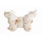 Sleepee Butterfly anti-shock pillangó babapárna Bohemian Sand (bézs) tollas mintával, rázkódás elleni fejtámasztó babapárna babakocsiba és autósülésbe
