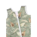 Sleepee Grow Up állítható baba hálózsák 0-24 hó, bélelt pamut, zöld leveles (Bohemian Green) minta (2.5 TOG)